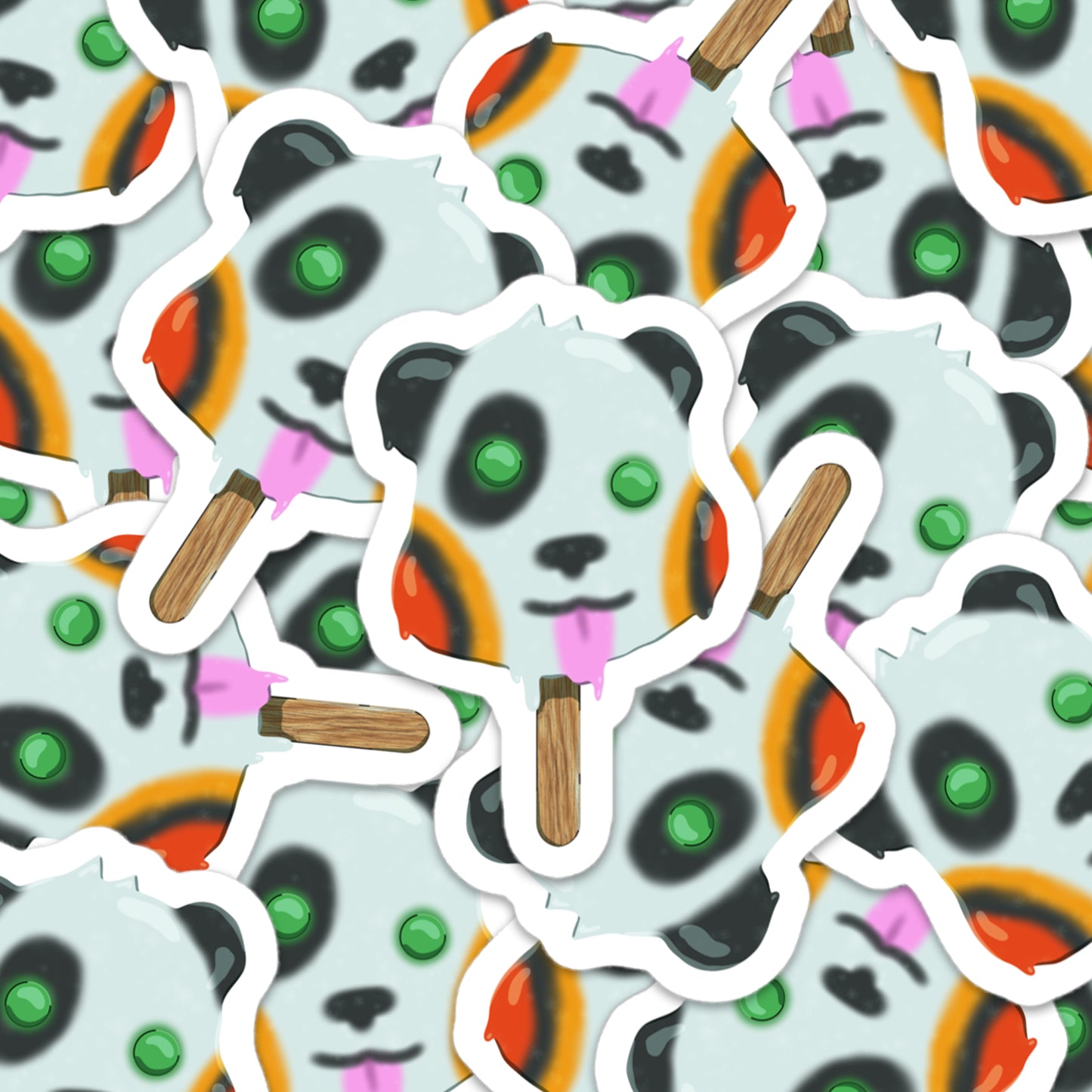 Bear Popsicle Sticker