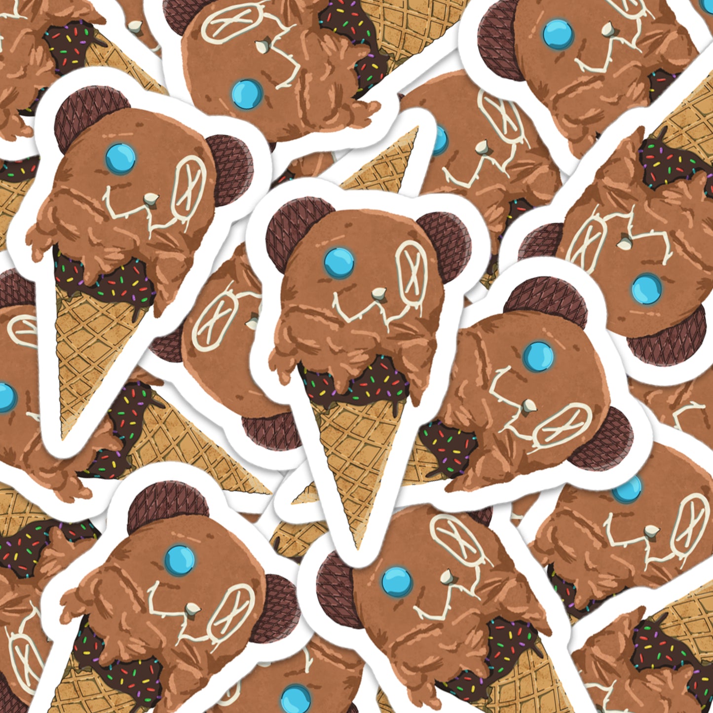 Moku Ice Cream Sticker