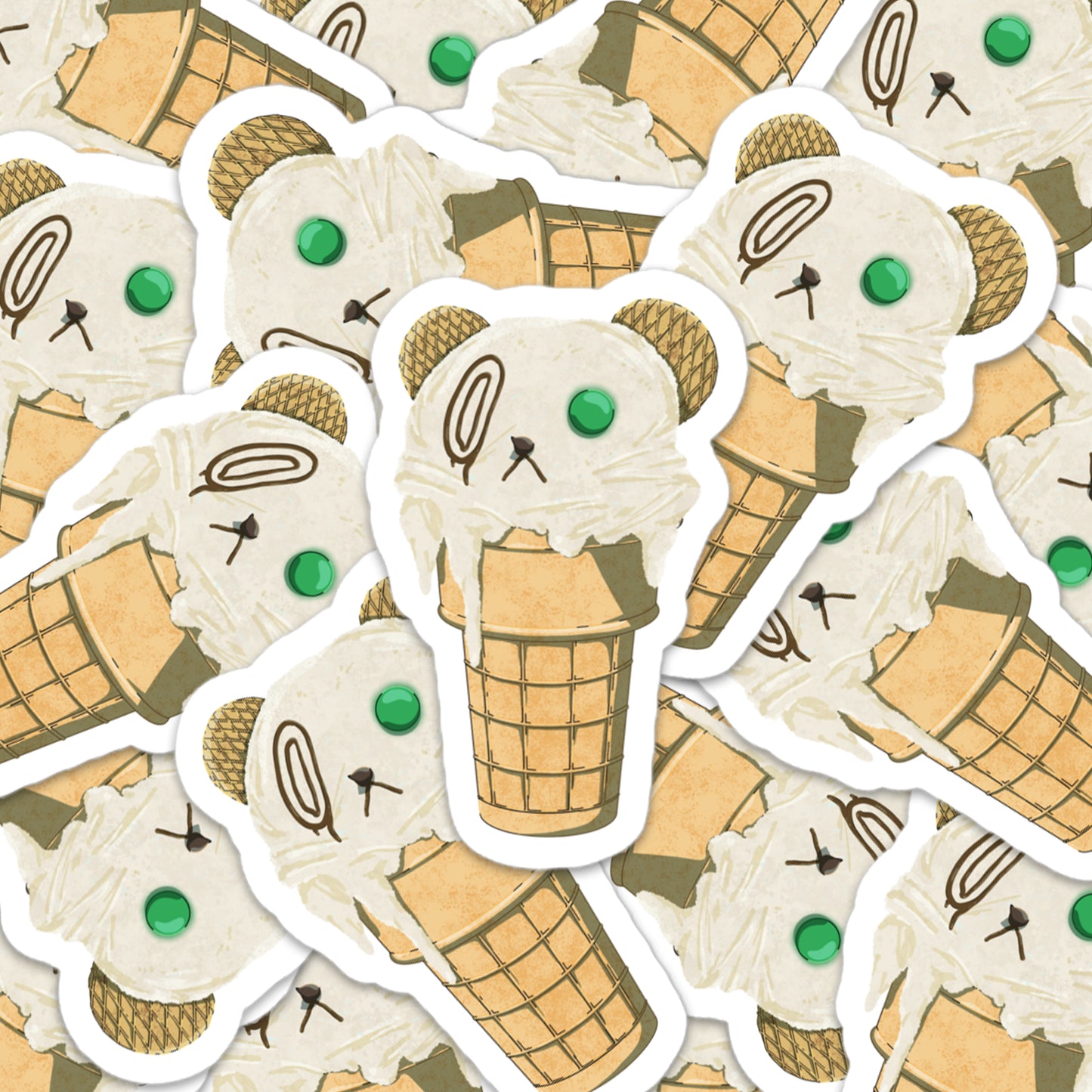 Noku Ice Cream Sticker