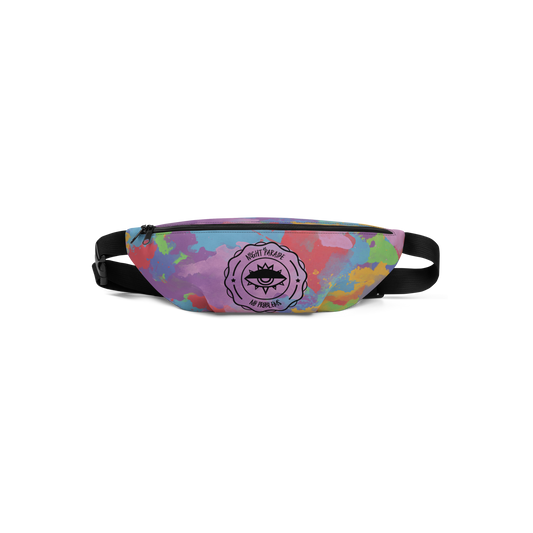 Rainbow Splatter Hip Bag