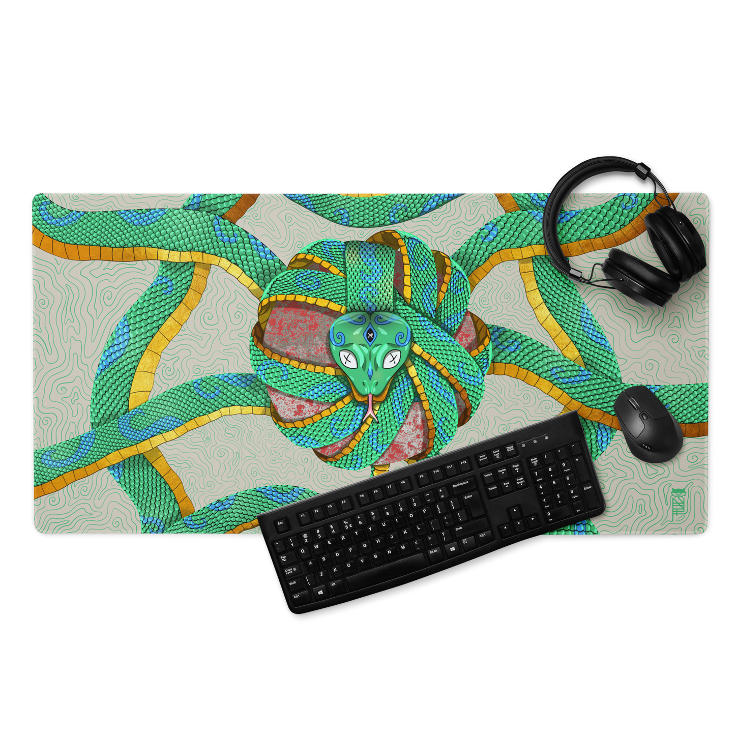 Snake Coil Desk Mat