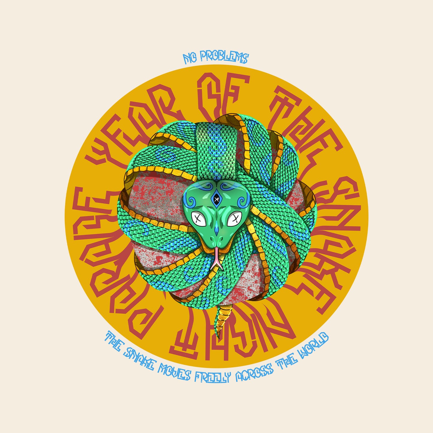 Snake Coil Oversized T-Shirt