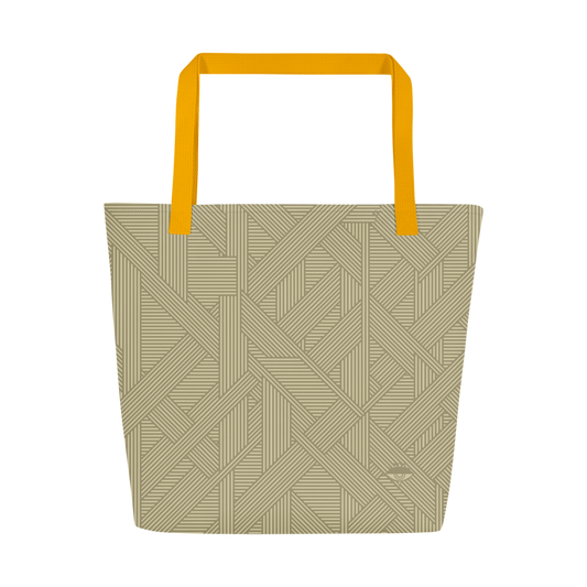 Tan Wraps Large Tote Bag